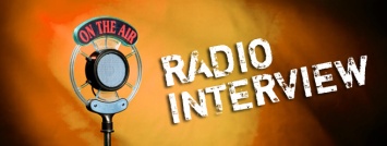 a radio interview